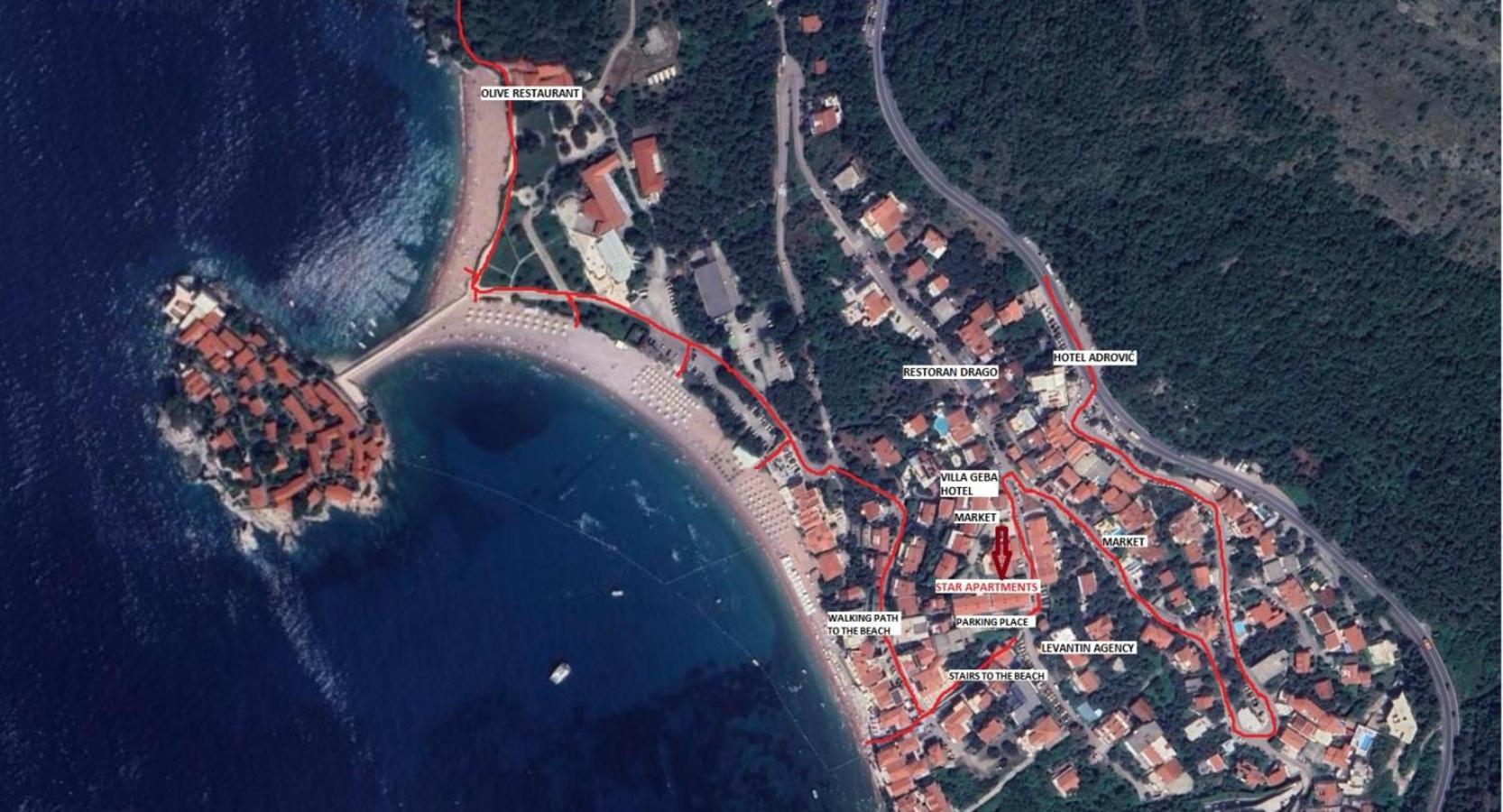Appartement Star Sveti Stefan